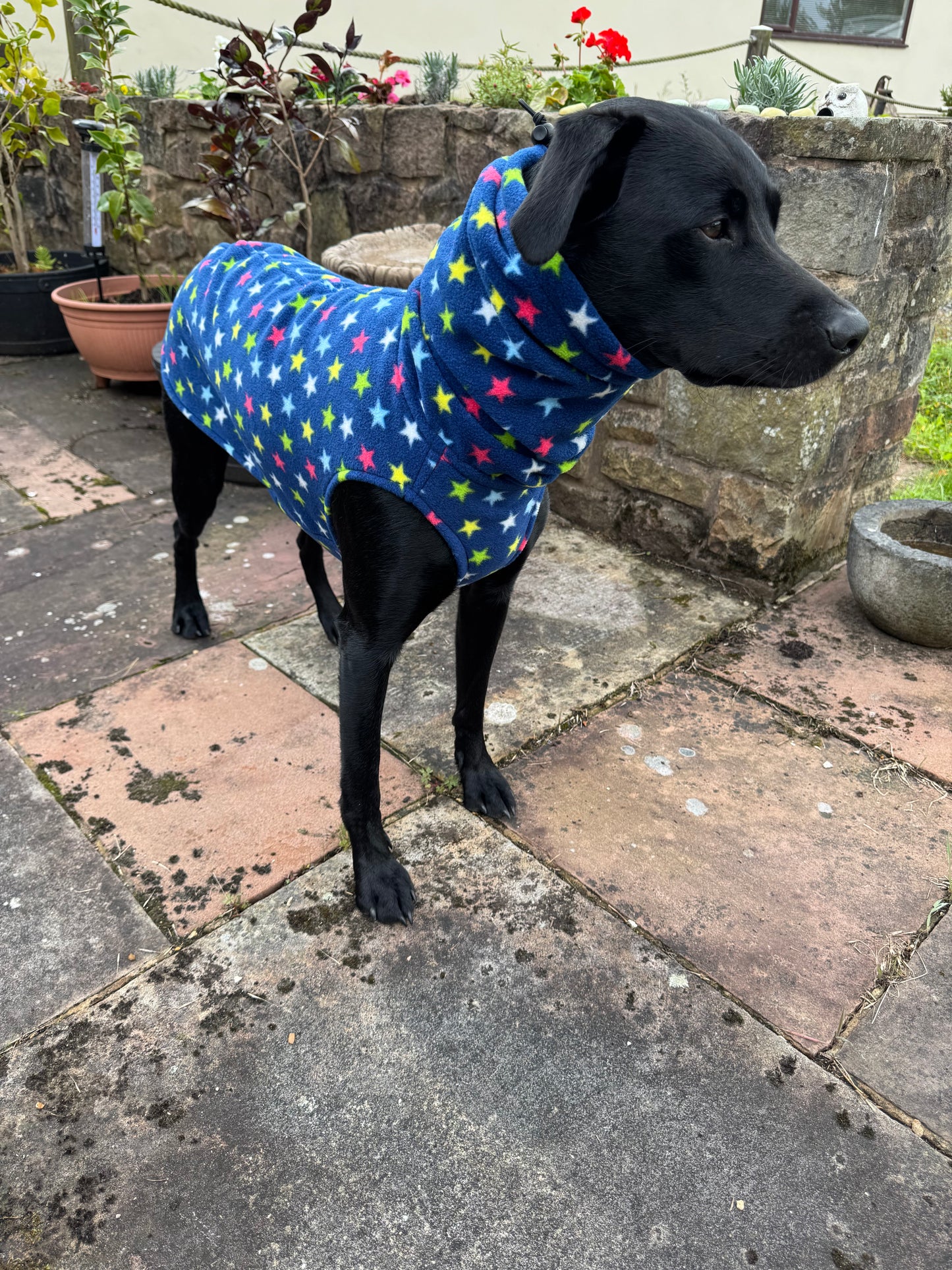 Patterned polar fleece sleeveless jumpers
